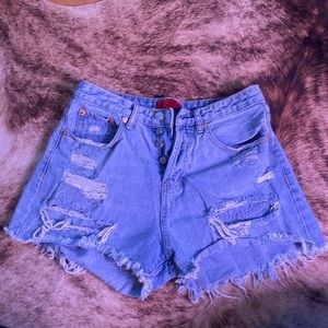 Denim shorts